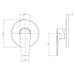 Phoenix Arlo Shower / Wall Mixer Trim Kit Only