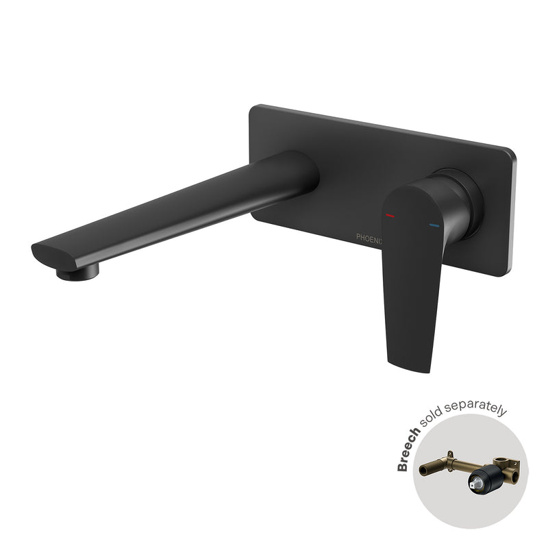 Phoenix Arlo Wall Basin / Bath Mixer Set 200mm (Trim Kit Only) – 6 Star – Lead Free
