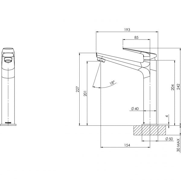 Phoenix Arlo Vessel Mixer
