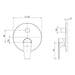 Phoenix Arlo Shower / Bath Diverter Mixer (Trim Kit Only)