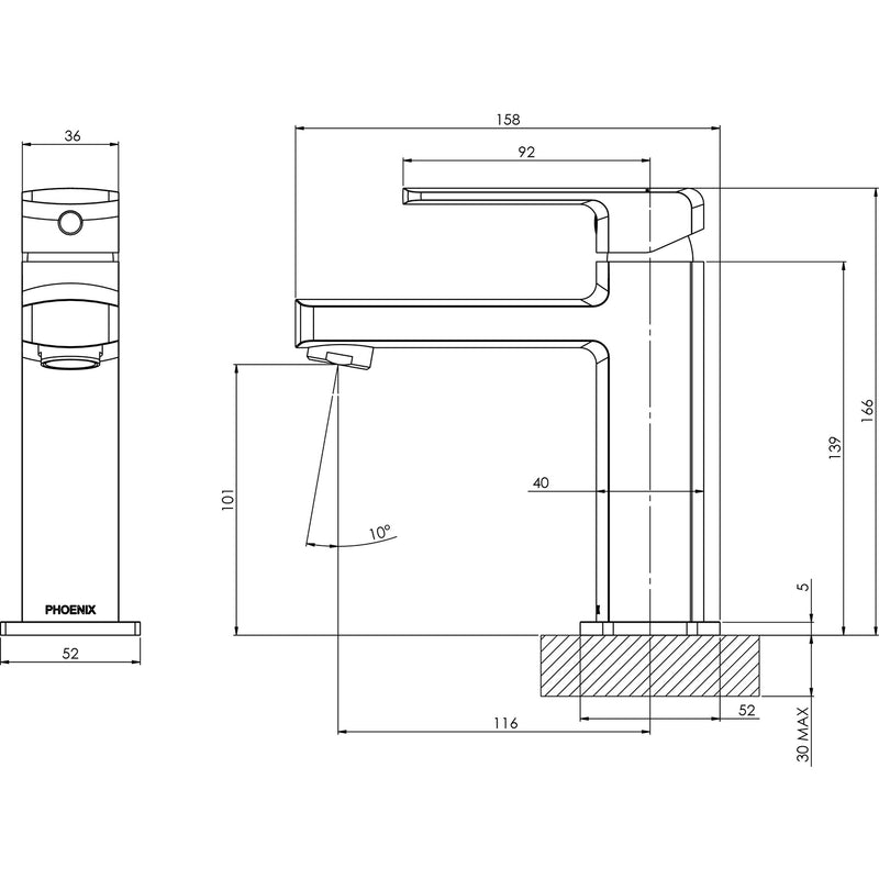 Phoenix Teva Basin Mixer