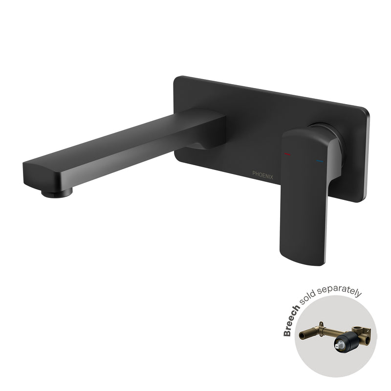 Phoenix Teva Wall Basin / Bath Mixer Set 200mm (Trim Kit Only) – 6 Star – Lead Free