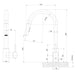 Phoenix Pina Pull Out Sink Mixer 230mm – Lead Free