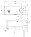 Phoenix Pina Wall Basin / Bath Mixer Set 180mm (Trim Kit Only) – 6 Star – Lead Free