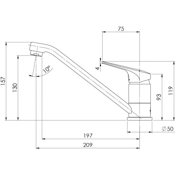 Phoenix Ivy MKII Swivel Sink Mixer