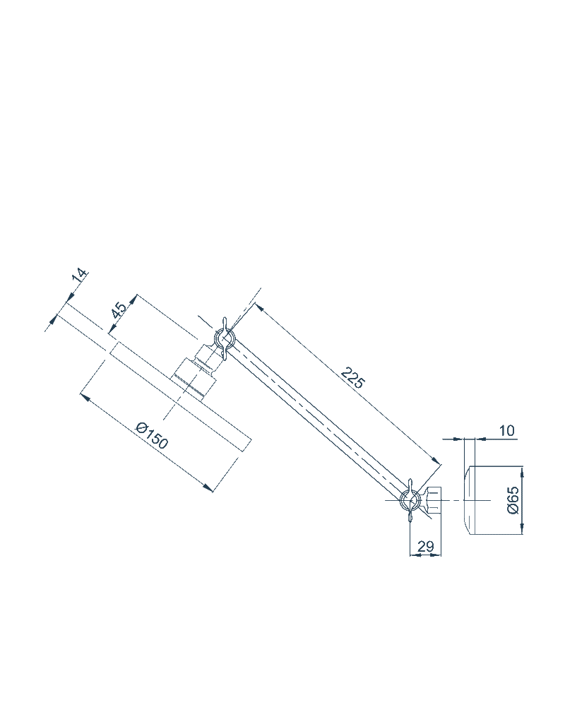 Methven Krome 150mm Hi Rise Shower