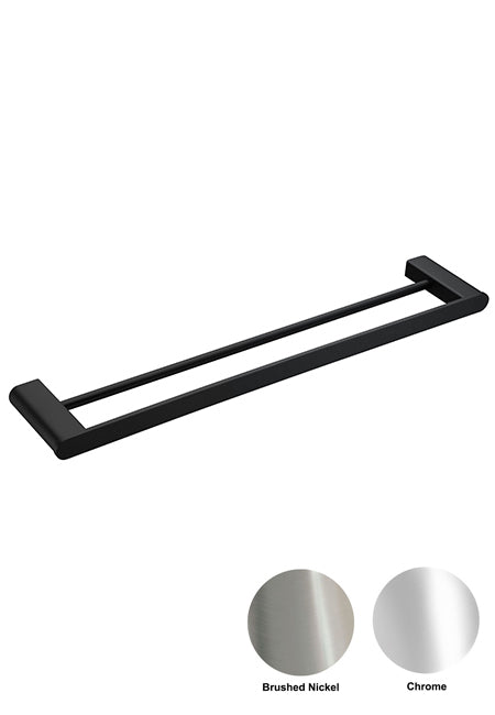 Azzura 19 Series Double 800 Towel Rail Matte Black