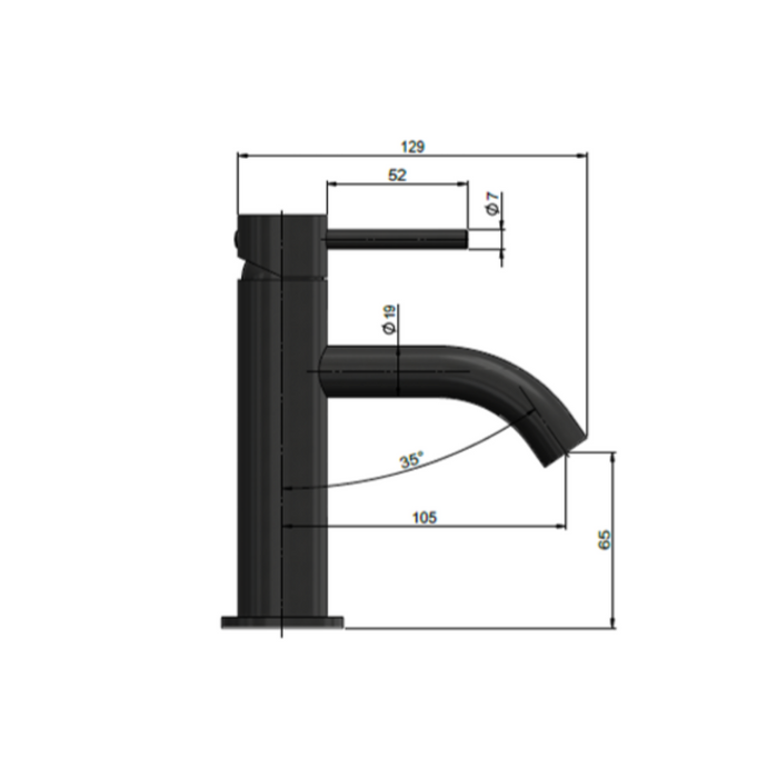 Meir Piccola Basin Mixer Tap