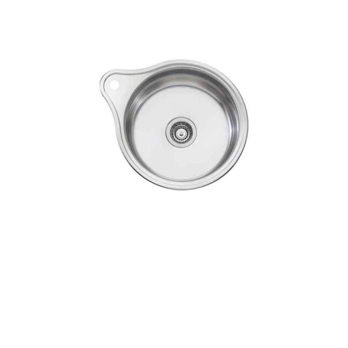 Oliveri Solitaire Round Bowl Sink With Tap Landing