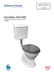 Johnson Suisse Colonial Feature S Trap Toilet Suite, White Seat