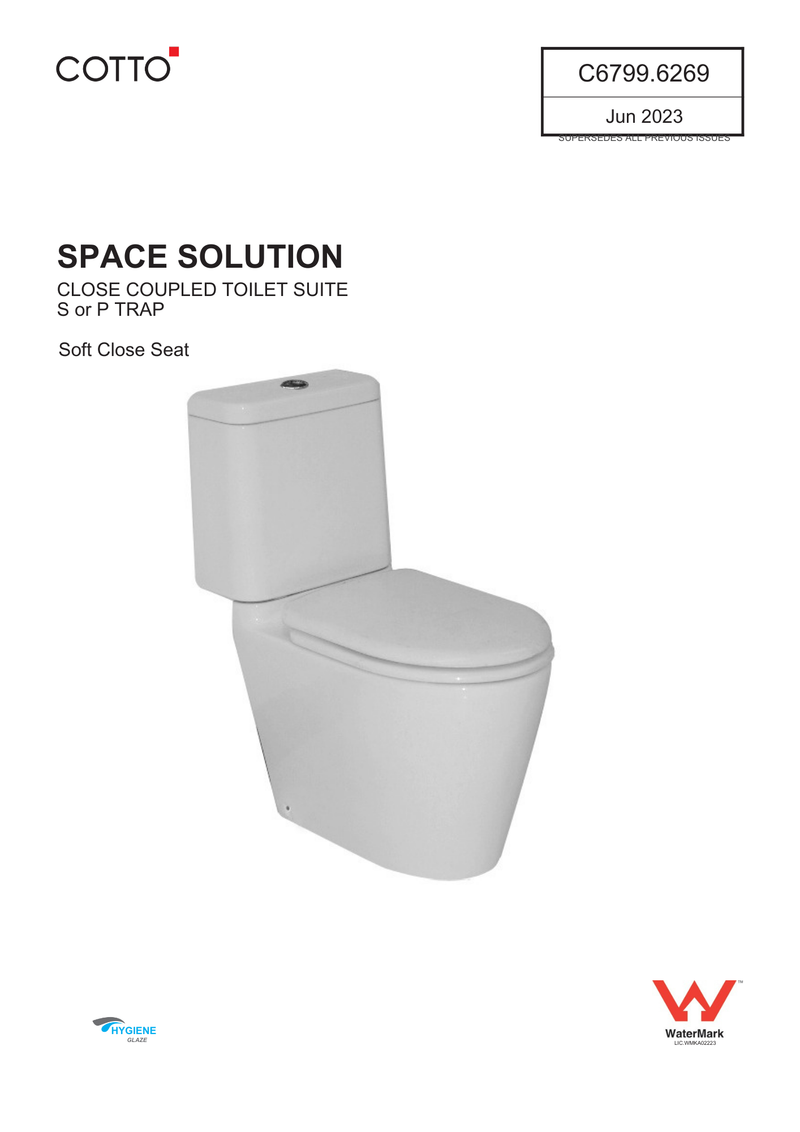 Johnson Suisse Space Solution Close Coupled Suite, Standard Pan Connector