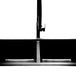 Meir Square Flexible Kitchen Mixer Tap