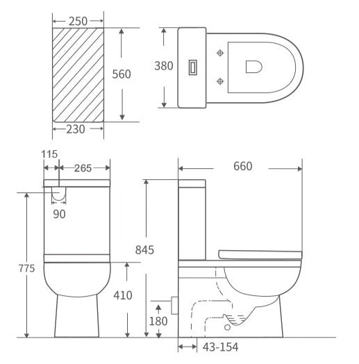 BNK Naga Dynamic Flushing Toilet