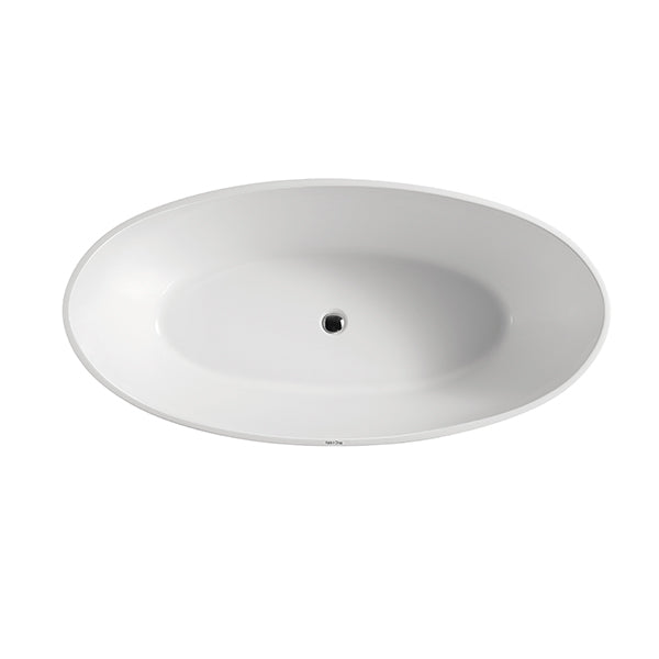 BNK Naga BTT-1700 Oval Freestanding Bath Gloss White