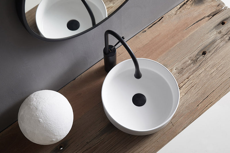 BNK Naga APB-03360-WH Above Counter Basin Gloss White