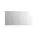 Naga 1500mm Shaving Mirror Cabinet PVC Pencil Edge