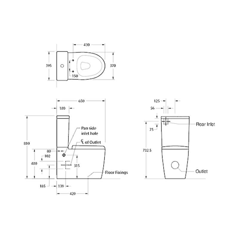 Kohler Grande BTW Toilet Suite