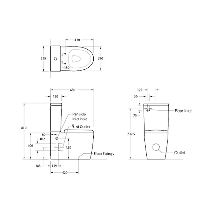 Kohler Grande BTW Toilet Suite