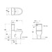 Reach Compact BTW Rear Entry Toilet Suite