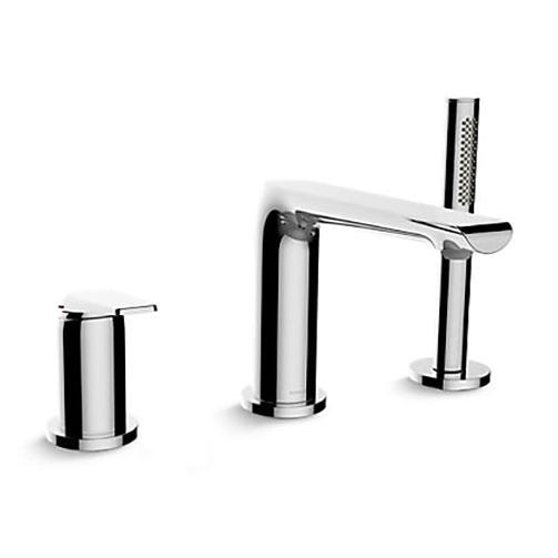 Kohler Avid Hob Mount Bath Filler with Hand Shower-Chrome