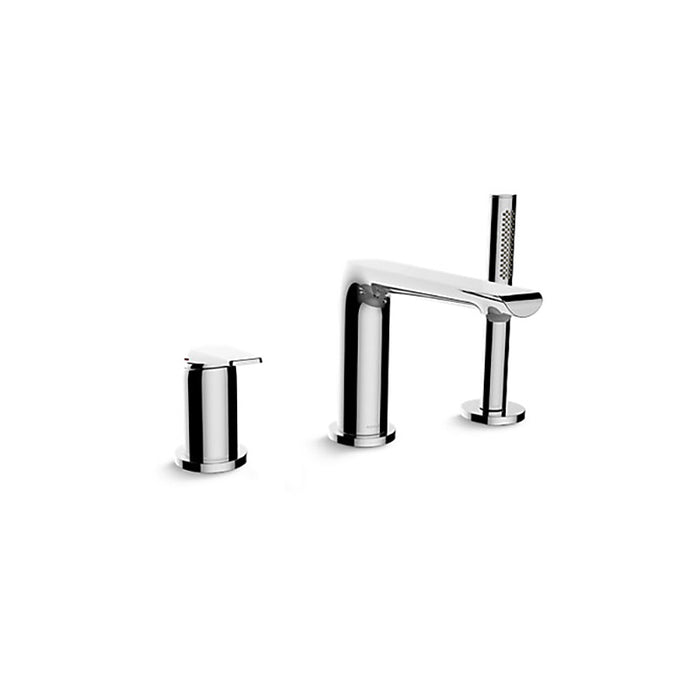 Kohler Avid Hob Mount Bath Filler with Hand Shower-Chrome