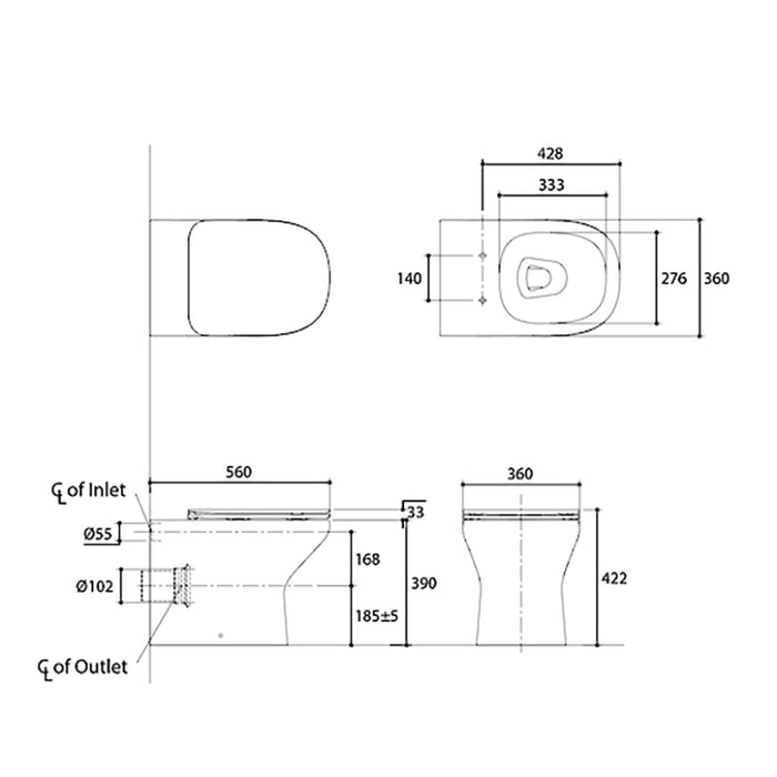 Kohler ModernLife® Wall Faced Toilet with Elite Seat