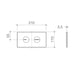 Caroma Invisi Series II® Round Dual Flush Plate & Buttons (Plastic) White