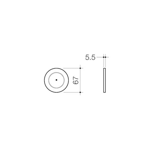 Caroma Invisi Series II® Round Single Flush Custom Buttons - Satin