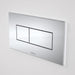Caroma Invisi Series II® Rectangle Dual Flush Plate & Buttons (Metal) Chrome