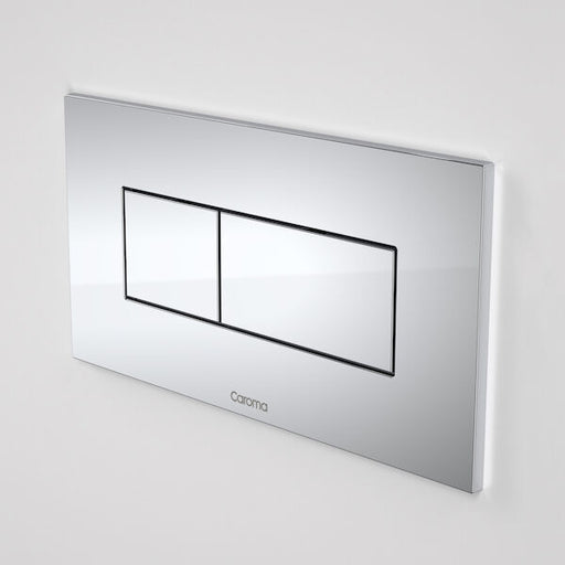 Caroma Invisi Series II® Rectangle Dual Flush Plate & Buttons (Metal) Satin