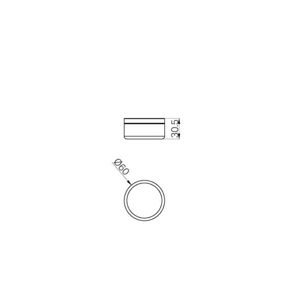 Nero Serenity Carrara Handle (Requires in Wall Body 24C020)