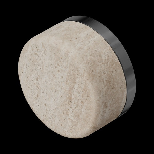 Nero Serenity Rome Travertine Handle (Requires In Wall Body 24C020)