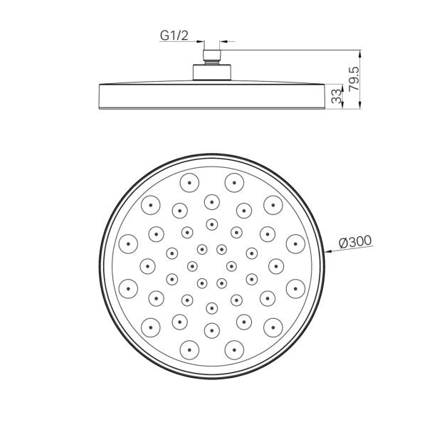 Nero Serenity Shower Head