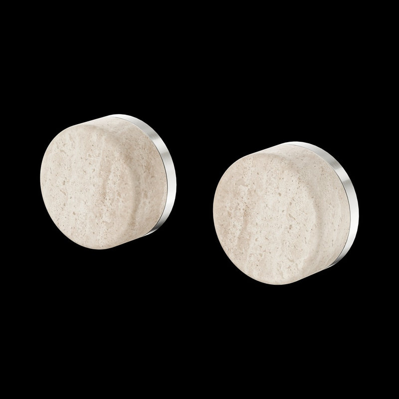 Nero Serenity Wall Top Assembly with Rome Travertine Handle