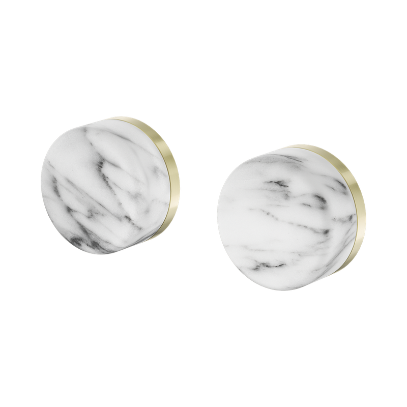 Nero Serenity Wall Top Assembly with Arabescato Corchia Handle