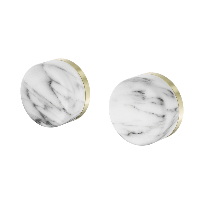 Nero Serenity Wall Top Assembly with Arabescato Corchia Handle