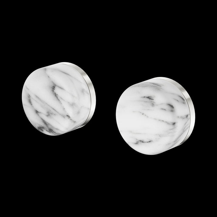 Nero Serenity Wall Top Assembly with Arabescato Corchia Handle