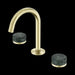 Nero Serenity Basin Set Arc Spout with Verde Alpi Handle