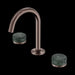 Nero Serenity Basin Set Arc Spout with Verde Alpi Handle