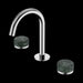 Nero Serenity Basin Set Arc Spout with Verde Alpi Handle