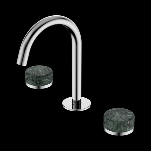 Nero Serenity Basin Set Arc Spout with Verde Alpi Handle