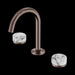Nero Serenity Basin Set Arc Spout with Arabescato Corchia Handle