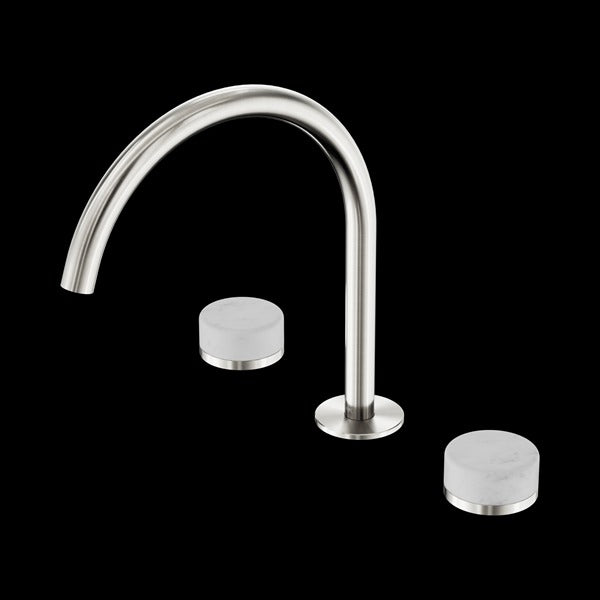Nero Serenity Bath/kitchen Set Arc Spout with Carrara Handle