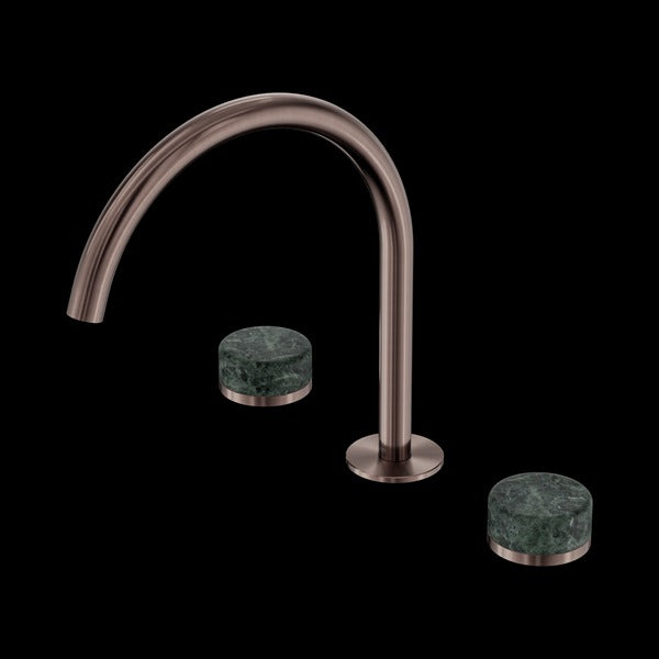 Nero Serenity Bath/kitchen Set Arc Spout with Verde Alpi Handle