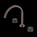 Nero Serenity Bath/kitchen Set Arc Spout with Verde Alpi Handle
