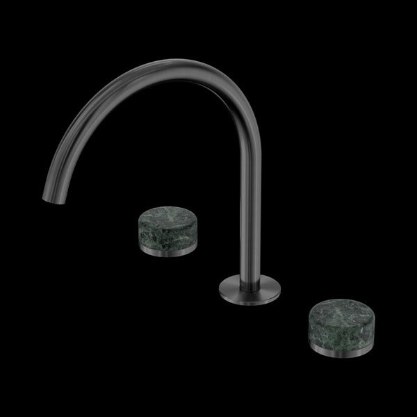 Nero Serenity Bath/kitchen Set Arc Spout with Verde Alpi Handle