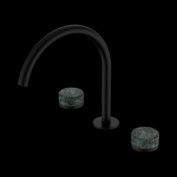 Nero Serenity Bath/kitchen Set Arc Spout with Verde Alpi Handle