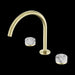Nero Serenity Bath/kitchen Set Arc Spout with Arabescato Corchia Handle