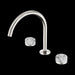 Nero Serenity Bath/kitchen Set Arc Spout with Arabescato Corchia Handle