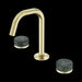 Nero Serenity Basin Set Edge Spout with Verde Alpi Handle
